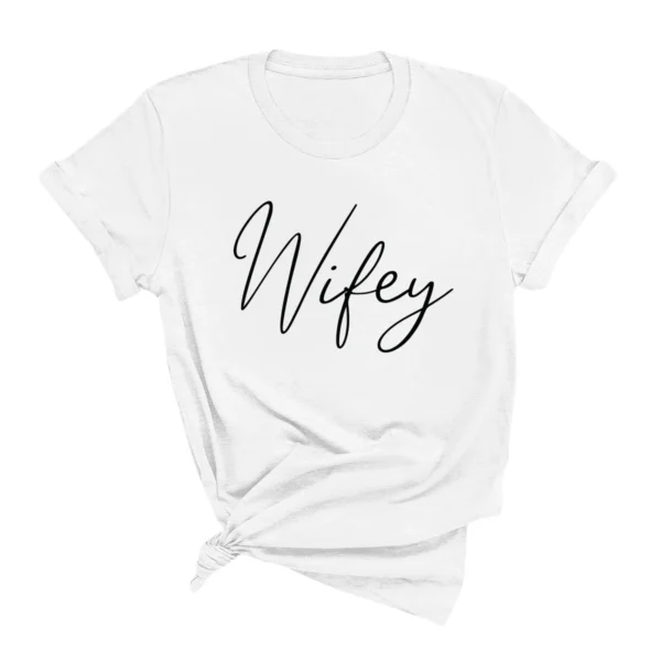 Catch Me On the Honeymoon Wifey Tee - Image 2