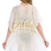 Bride Lettering Wedding Theme Beach Wear Cover Up